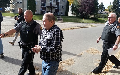 Larry McDougald leaves court. Photo by Chelsea Laskowski