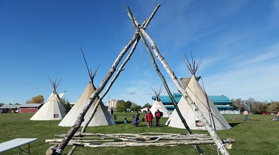 The set-up at the PAGC Culture Festival. Photo by Chelsea Laskowski