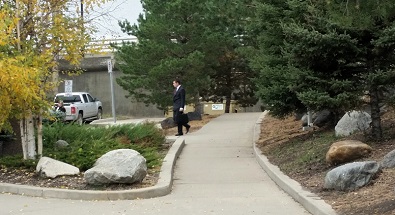 Aiden Pratchett leaves court. Photo by Chelsea Laskowski