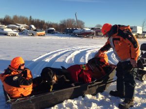 Volunteers from the Canadian Search and Disaster Dogs Association