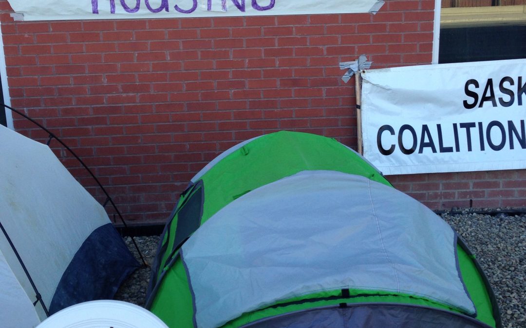 Solidarity camp-out begins at Regina INAC offices