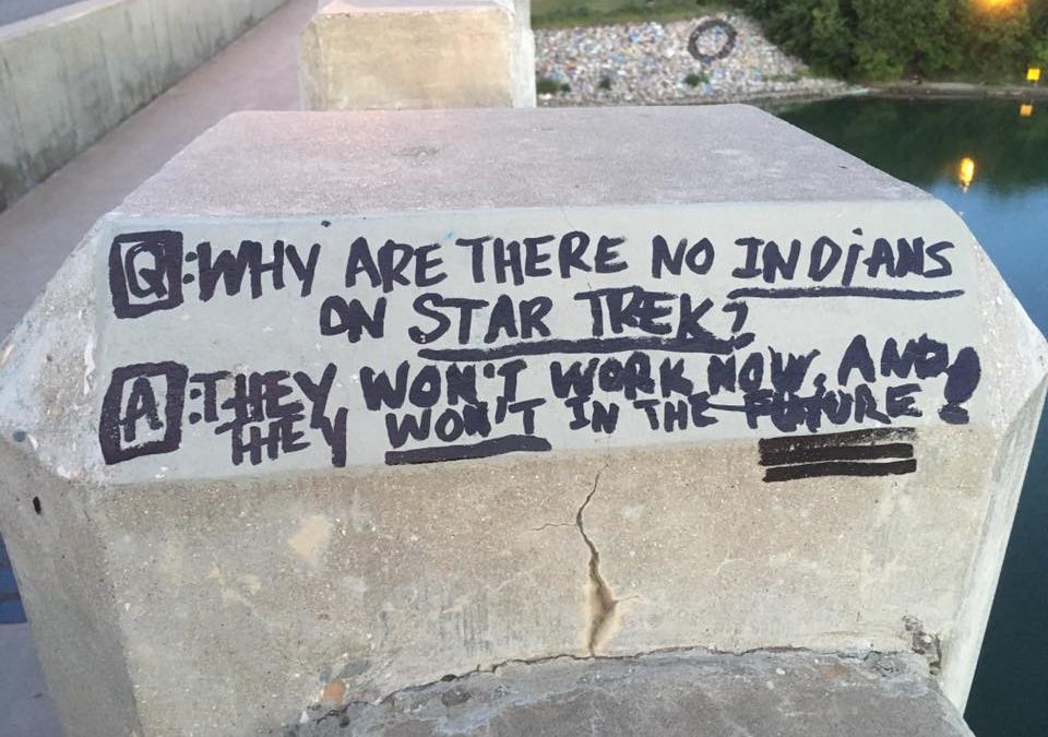 Racist joke on Saskatoon’s Broadway Bridge sparks outrage