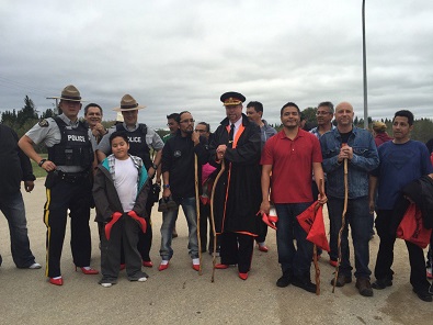 La Ronge men ready for Walk a Mile in Her Shoes