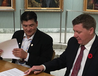 Conservation courtesy calls before entering treaty lands
