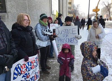 Regina protesters rally for Prince Albert prisoners