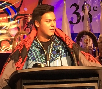 NHL prospect Ethan Bear lifted up as role model at AFN assembly