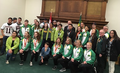 Indigenous athletes honoured in the Saskatchewan Legislature