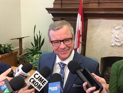 Premier Brad Wall delivers his final speech in legislature