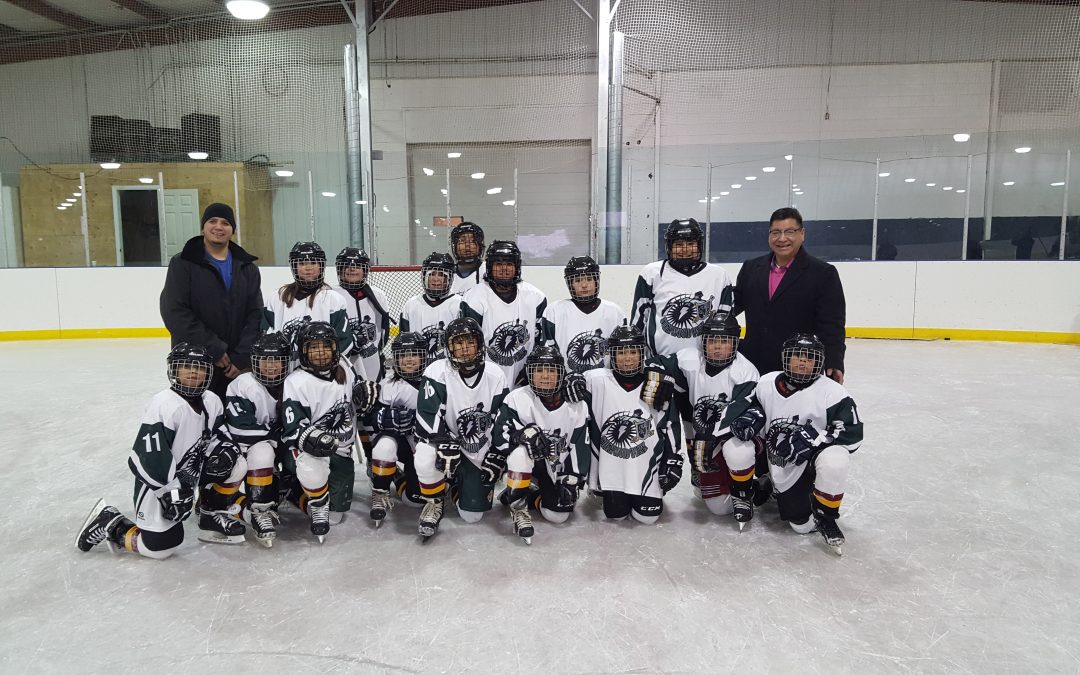 Big River First Nation receives 100 sets of hockey and golf equipment