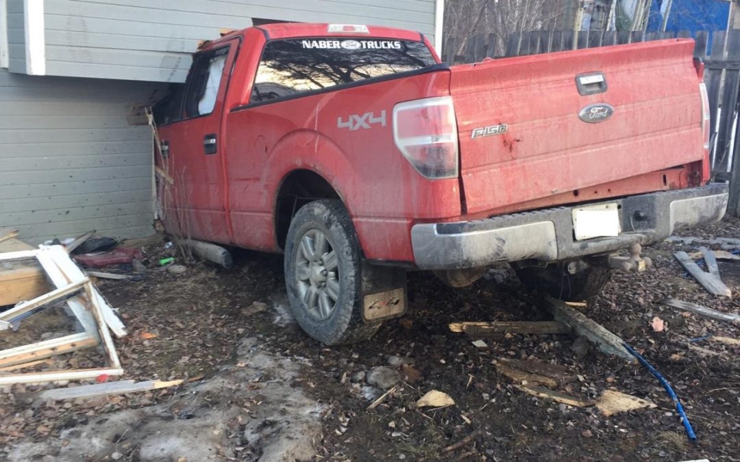 Truck collides with house on the Lac La Ronge Indian Band