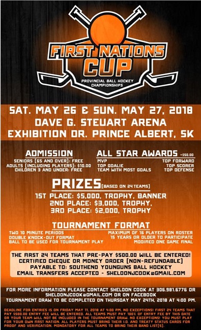 Ball hockey tournament coming to Prince Albert