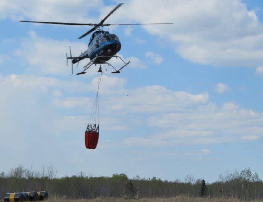 Wildfire about two kilometres from Highway #2