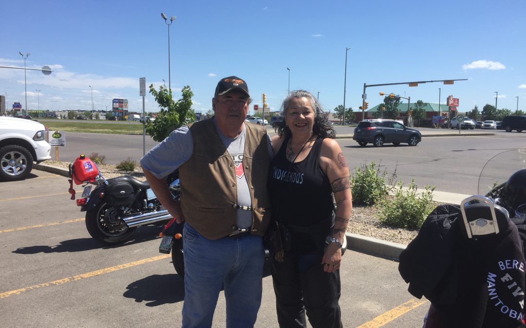 Motorcyclists ride in support for Indian day school students