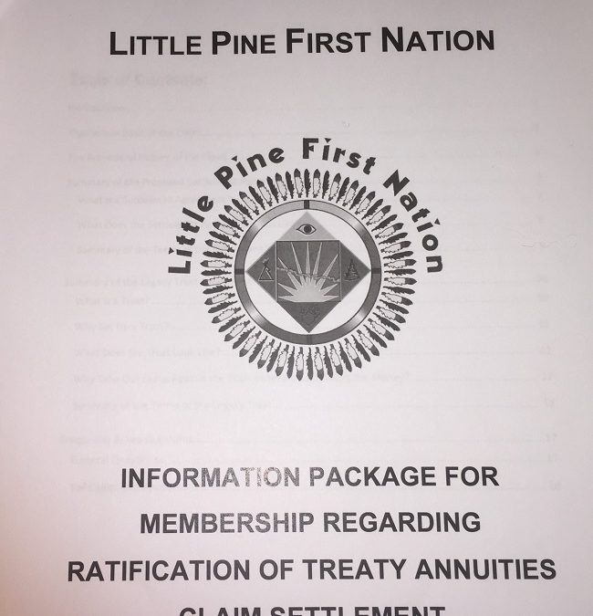 Little Pine First Nation votes on $6.8 million settlement