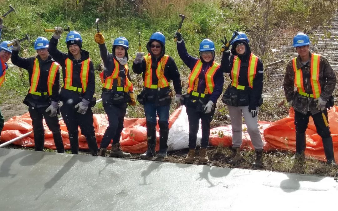 Montreal Lake high school students build greenhouse