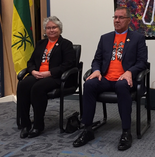 Lieutenant Governor in Prince Albert for Orange Shirt Day commemoration