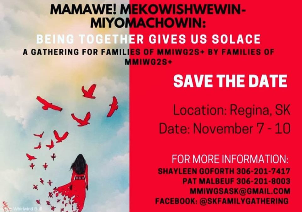 MMIWG2S healing conference coming to Regina in November