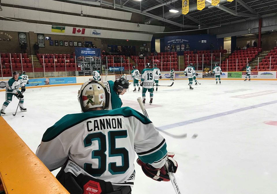 Cannon named SJHL Goalie of the Week