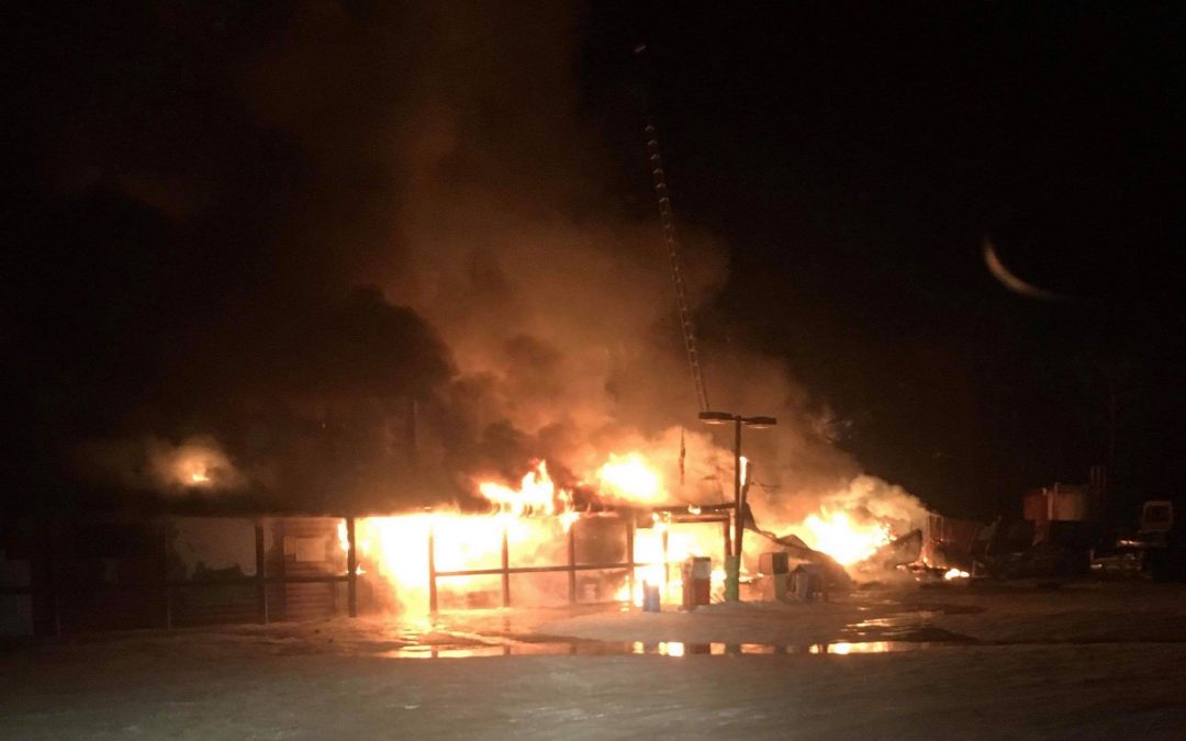 Popular Hanson Lake road stop largely destroyed by fire