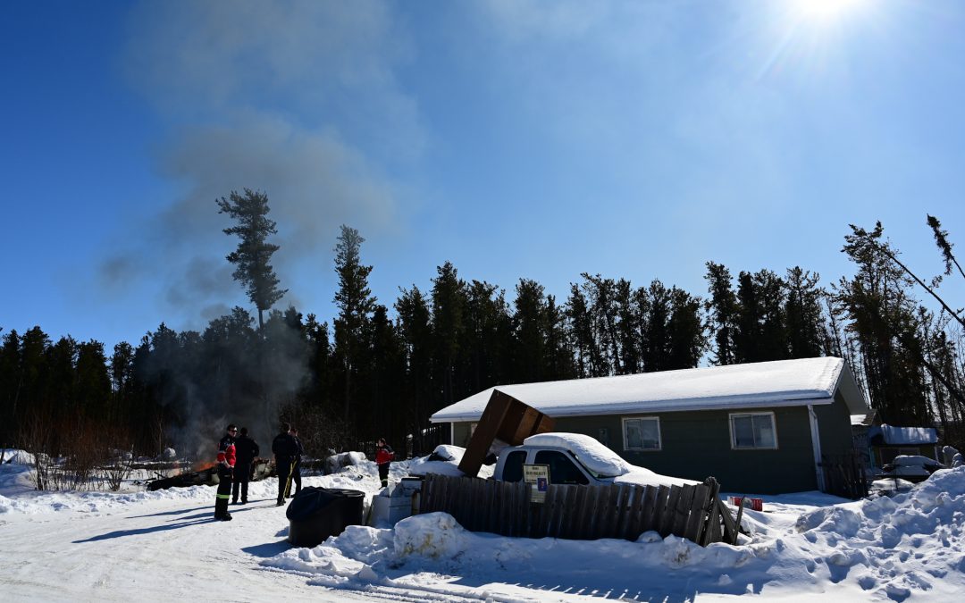 Fire on Fairchild Reserve, La Ronge