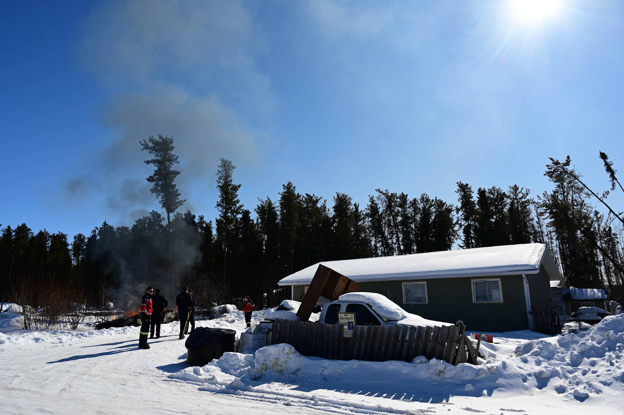 Fire on Fairchild Reserve, La Ronge MBC Radio