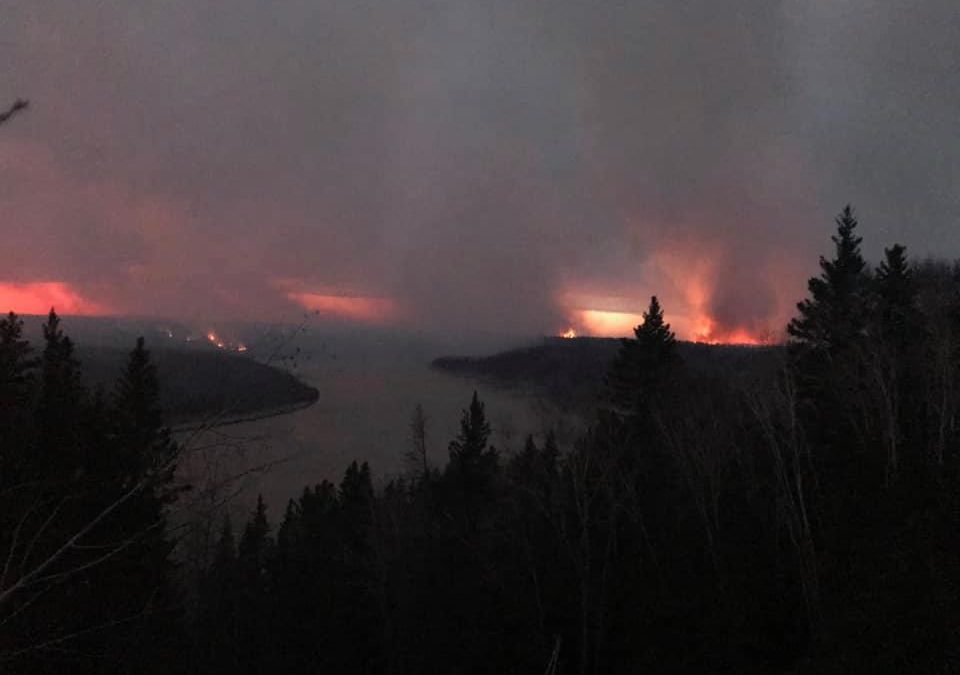 Province battles first major blaze of 2020 in Fort a la Corne area