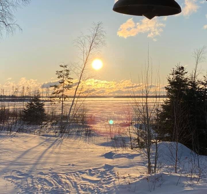 Police say man had to be rescued by helicopter after falling through ice on lake near La Ronge