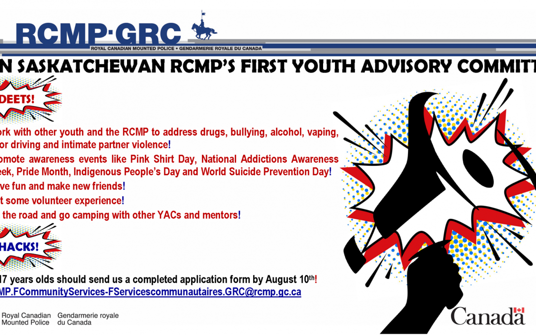 Sask. RCMP to launch Youth Advisory Committee program