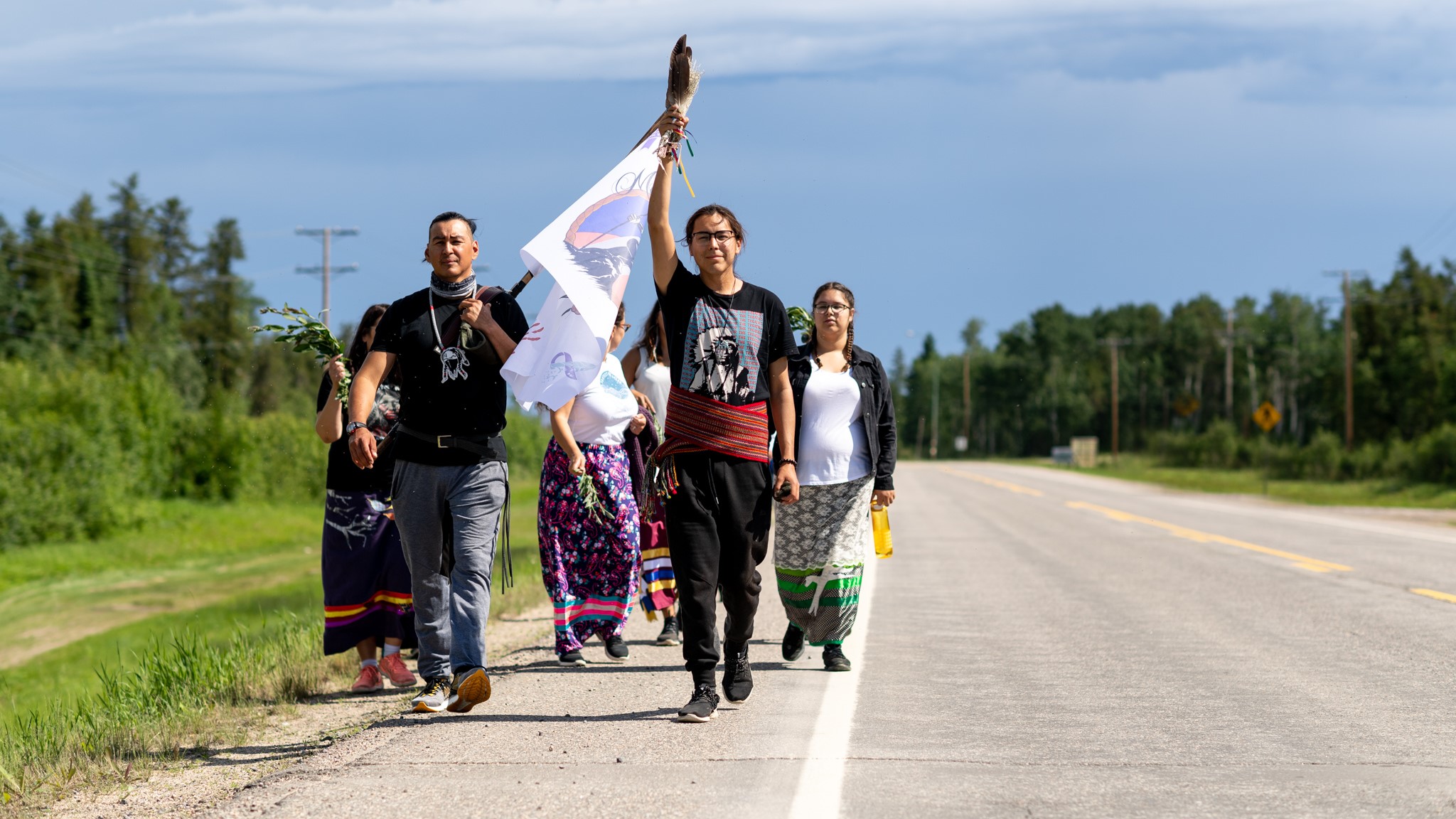 La Ronge activists start walk from Air Ronge to Regina to raise
