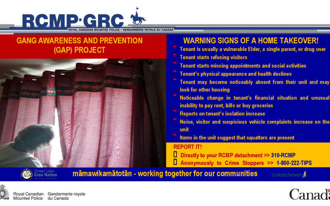 Onion Lake Cree Nation and RCMP team up in gang awareness project