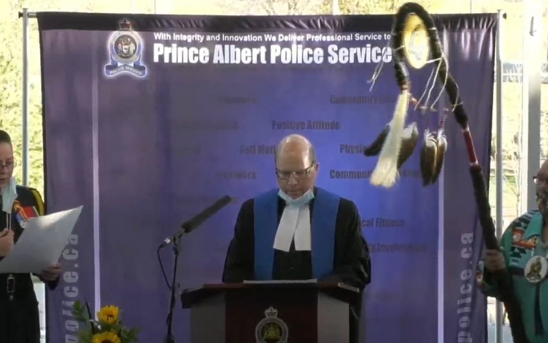 New Prince Albert deputy chief takes oath of office