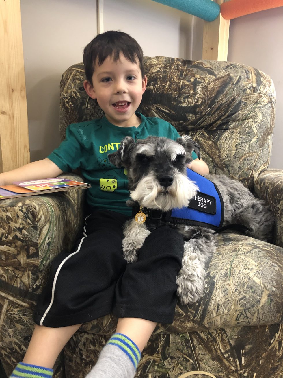 Therapy dog available at La Ronge Hospital COVID19 vaccine clinic