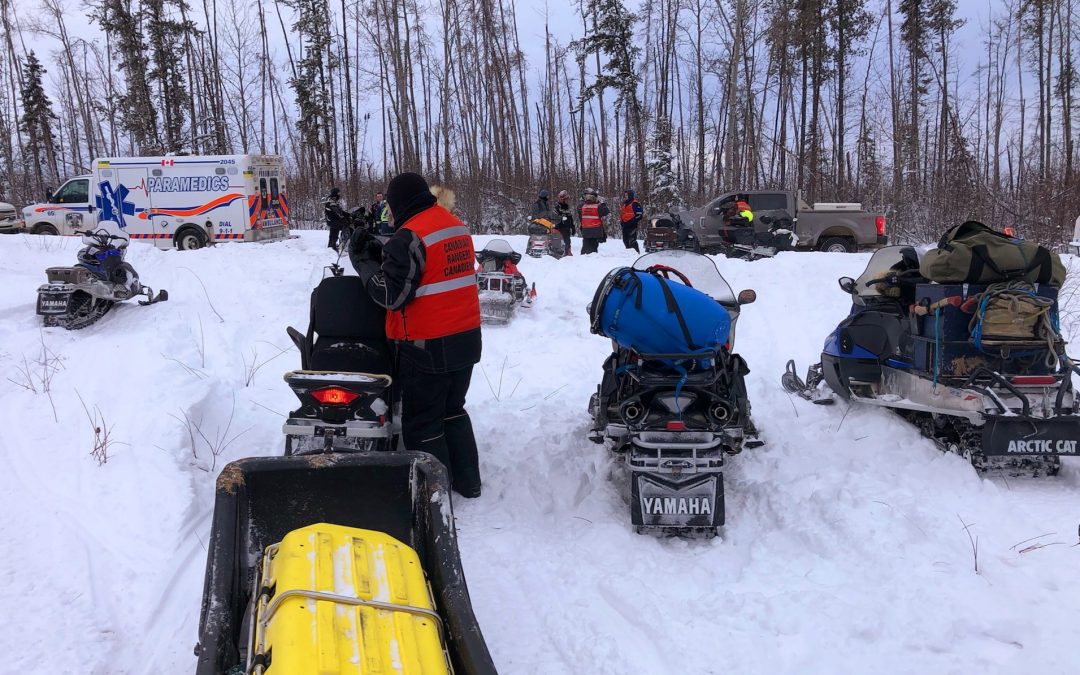 Snowmobilers rescued after spending -35 degree night on northern lake