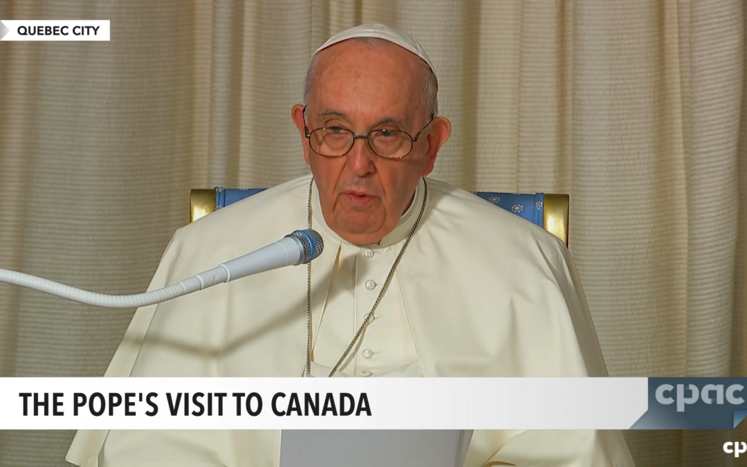 Pope offers second apology on Canadian soil