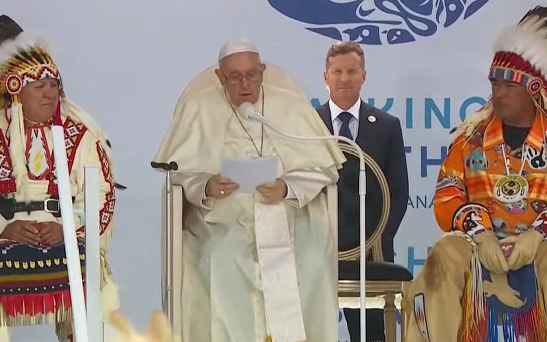 “I am deeply sorry” – Pope Francis begins “penitential pilgrimage” at Canada’s largest residential school