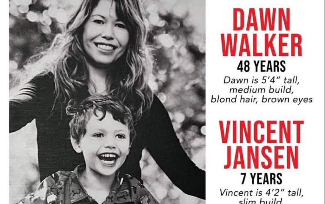 Search continues for Dawn Walker and son, now missing for more than a week