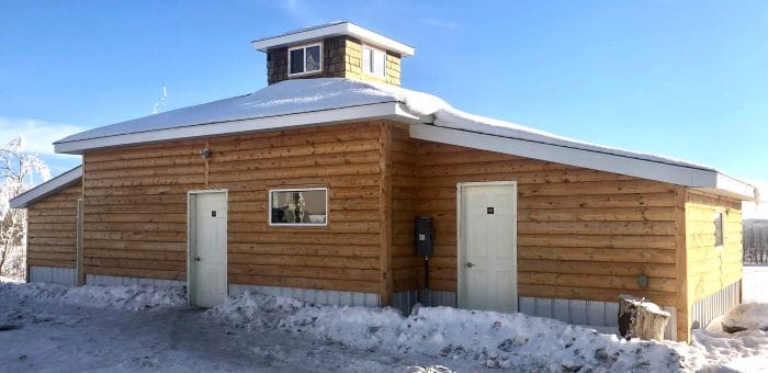 A former cultural lodge from North Battleford has been moved to Thunderchild First Nation.