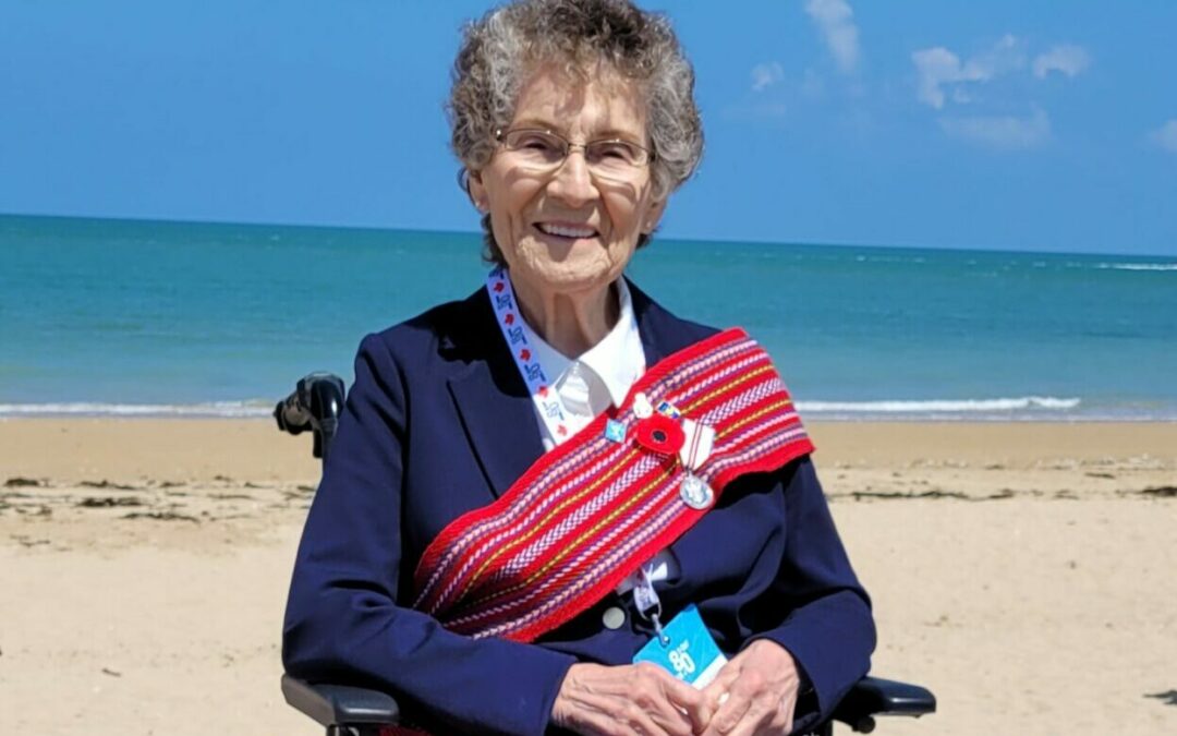 Elder Josie Searson at the 80th Anniversary of D-Day