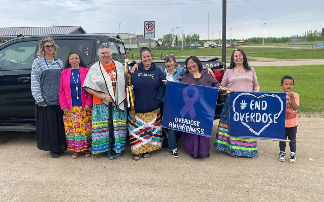 Muskoday Walkers Embarked on their 2nd Annual Crystal Meth and Fentanyl Overdose Awareness Walk