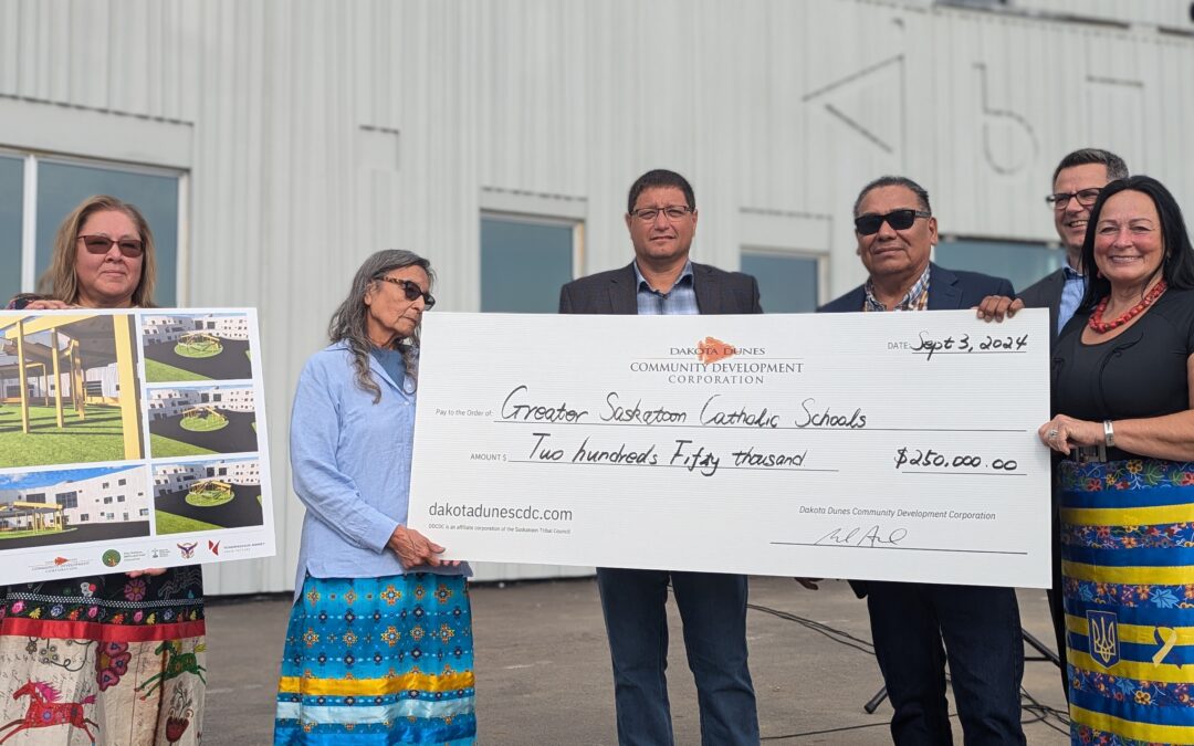 Saskatoon Cree bilingual school receives funding for powwow arbour
