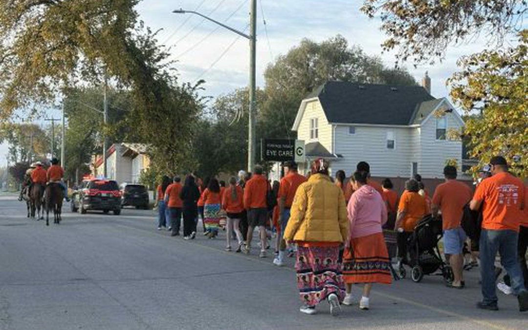 Hundreds gather for Truth and Reconciliation Day at Portage Residential School site at Keeshkeemaquah
