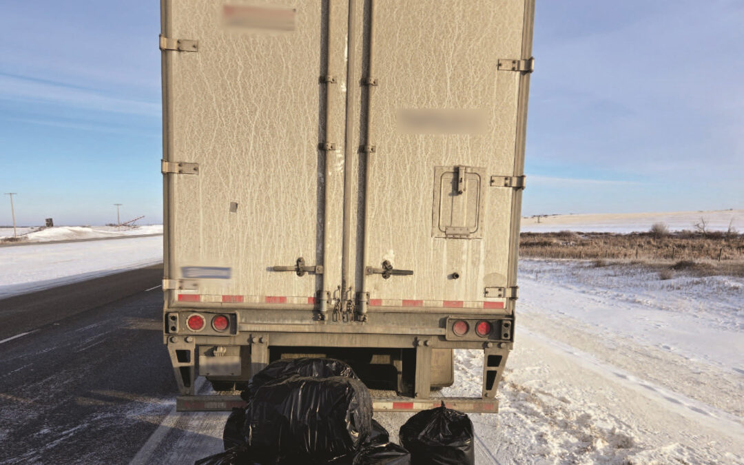 RCMP Seize cocaine and illegal cannabis from semi traveling on highway 1