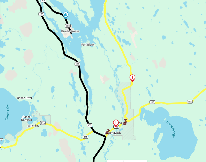 Highway flooding around Highway 918
