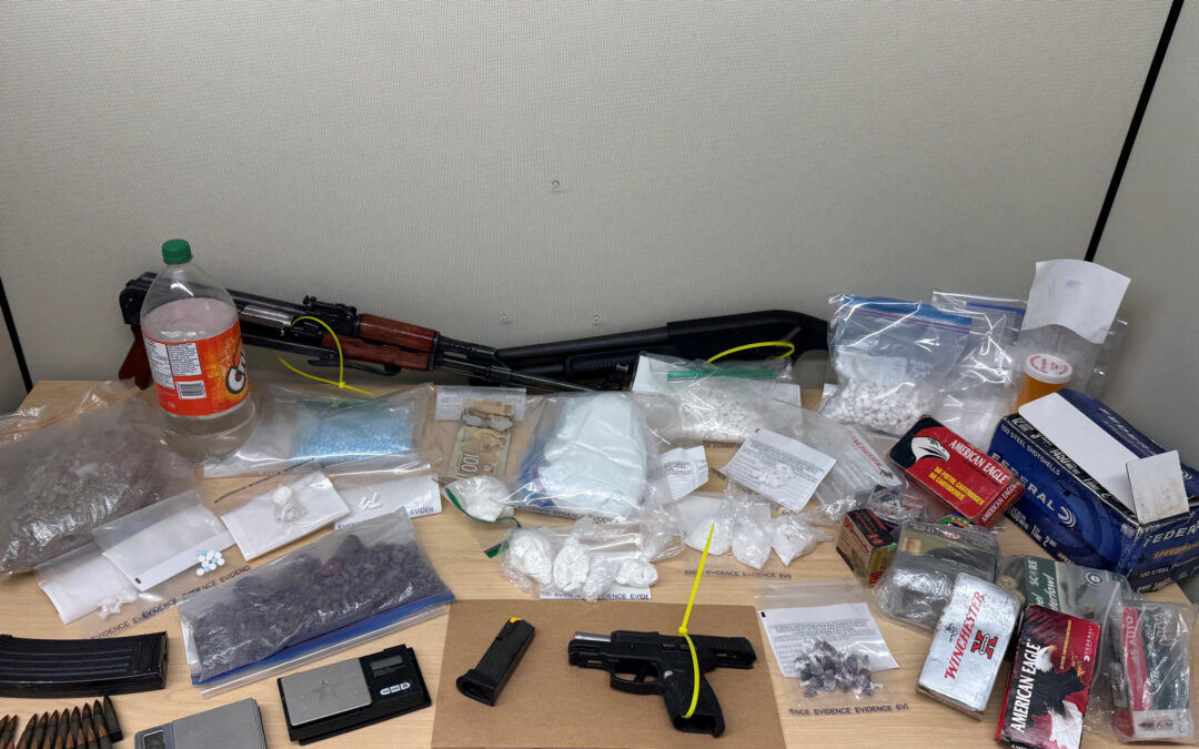 Lloydminster RCMP traffic stop seizes 7 illicit substances with 68 charges laid